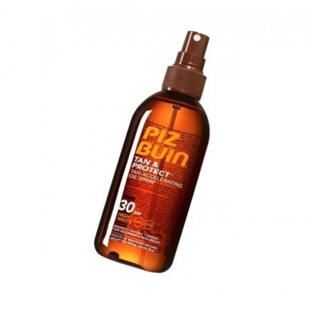 Piz buin tan & protect aceite en spray acelerador del pronceado fps 30 proteccion alta 150ml