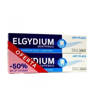 Elgydium dentífrico antiplaca Duplo 75ml+75ml