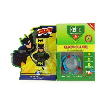 Relec Pulsera AntiMosquitos Click-Clack Batman
