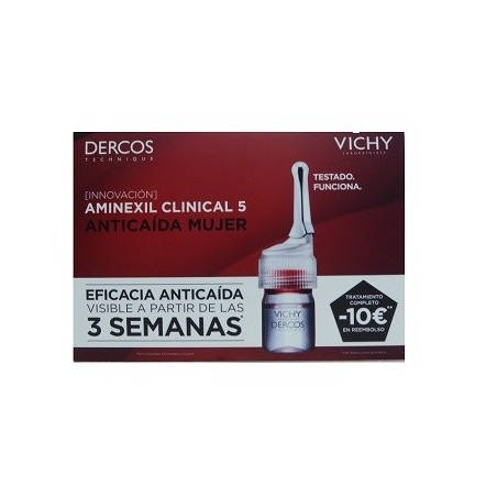 Vichy Dercos Aminexil Clinical 5 mujer 21 monodosis