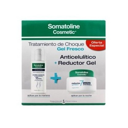 Somatoline Gel fresco Reductor 7 noches 400ml+Celulitis resistente 150ml