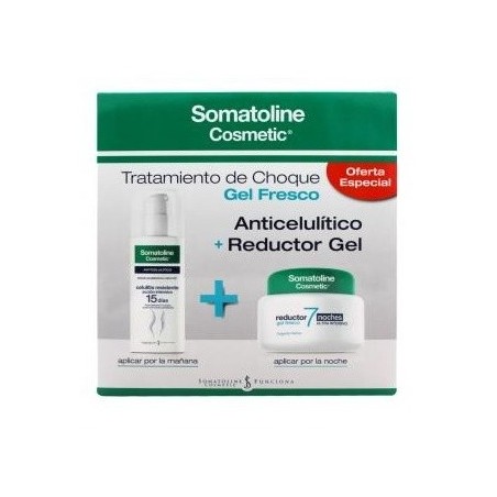 Somatoline Gel fresco Reductor 7 noches 400ml+Celulitis resistente 150ml