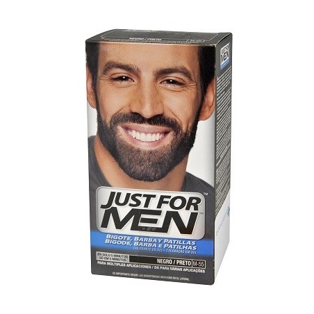 Just for Men gel Colorante negro para bigote y barba 30ml