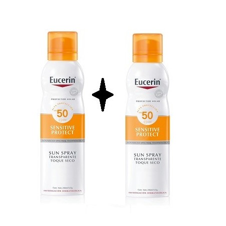 Eucerin Sensitive Protect Sun Spray Transparente Toque seco 200ml