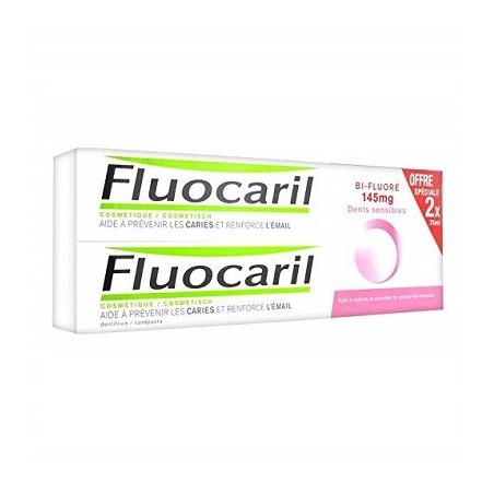 Fluocaril Bi-fluoré Dientes Sensibles Duplo 2x75ml