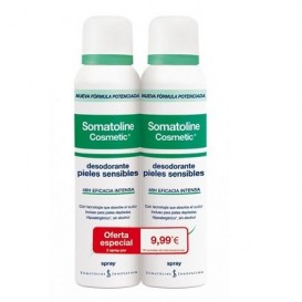 Somatoline  Duplo Desodorante piel sensible spray 150ml+150ml