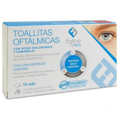 Comprar Farline Toallitas Oftálmicas 10 Unidades a precio de oferta