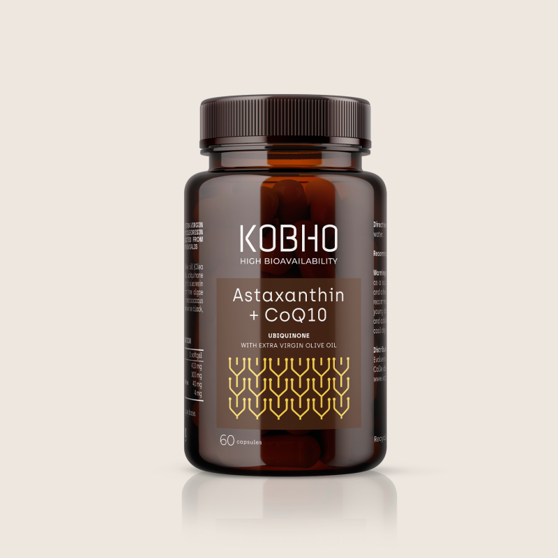 Comprar Kobho Astaxantina + CoQ10 60 cápsulas a precio de oferta
