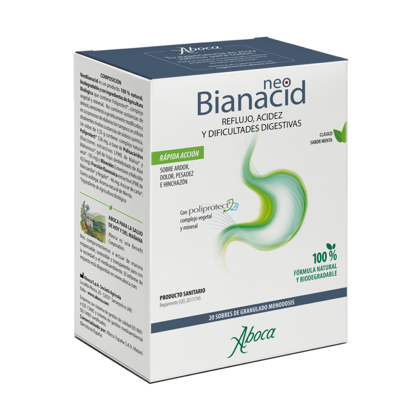 Comprar Aboca Neobianacid 20 Sobres Granulado 1,55g a precio de oferta
