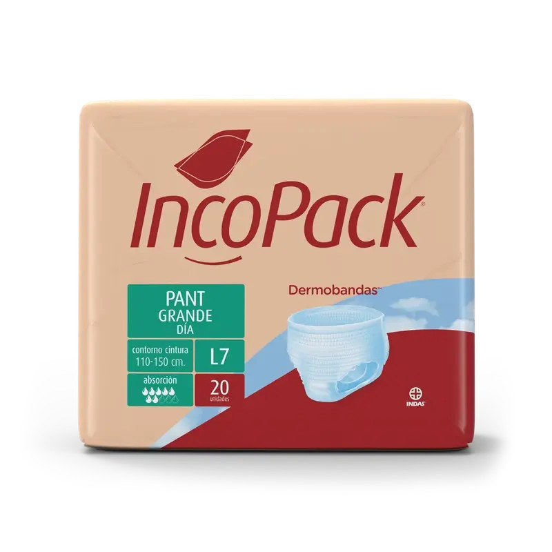 Incopack Pant Absorbente Día Talla Grande , 80 unidades