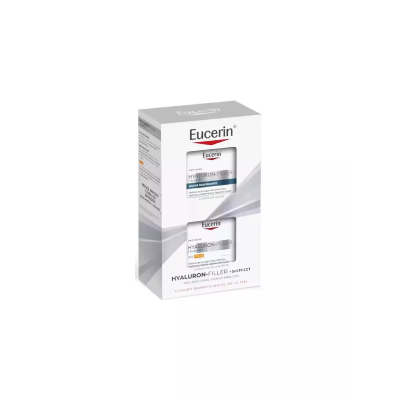 Comprar Eucerin Pack Hyaluron Filler Día SPF30 Normal Mixta, 50ml+Crema Noche,50ml a precio de oferta