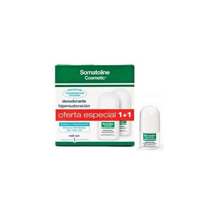 Somatoline desodorante hipersudoracion duplo 30+30ml