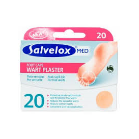 Salvelox Apositos Verrugas  Foot Care Wart Plaster 20 unidades